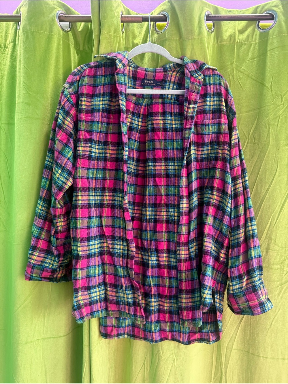 Polo Ralph Lauren Rainbow Plaid Long Sleeve Shirt Medium